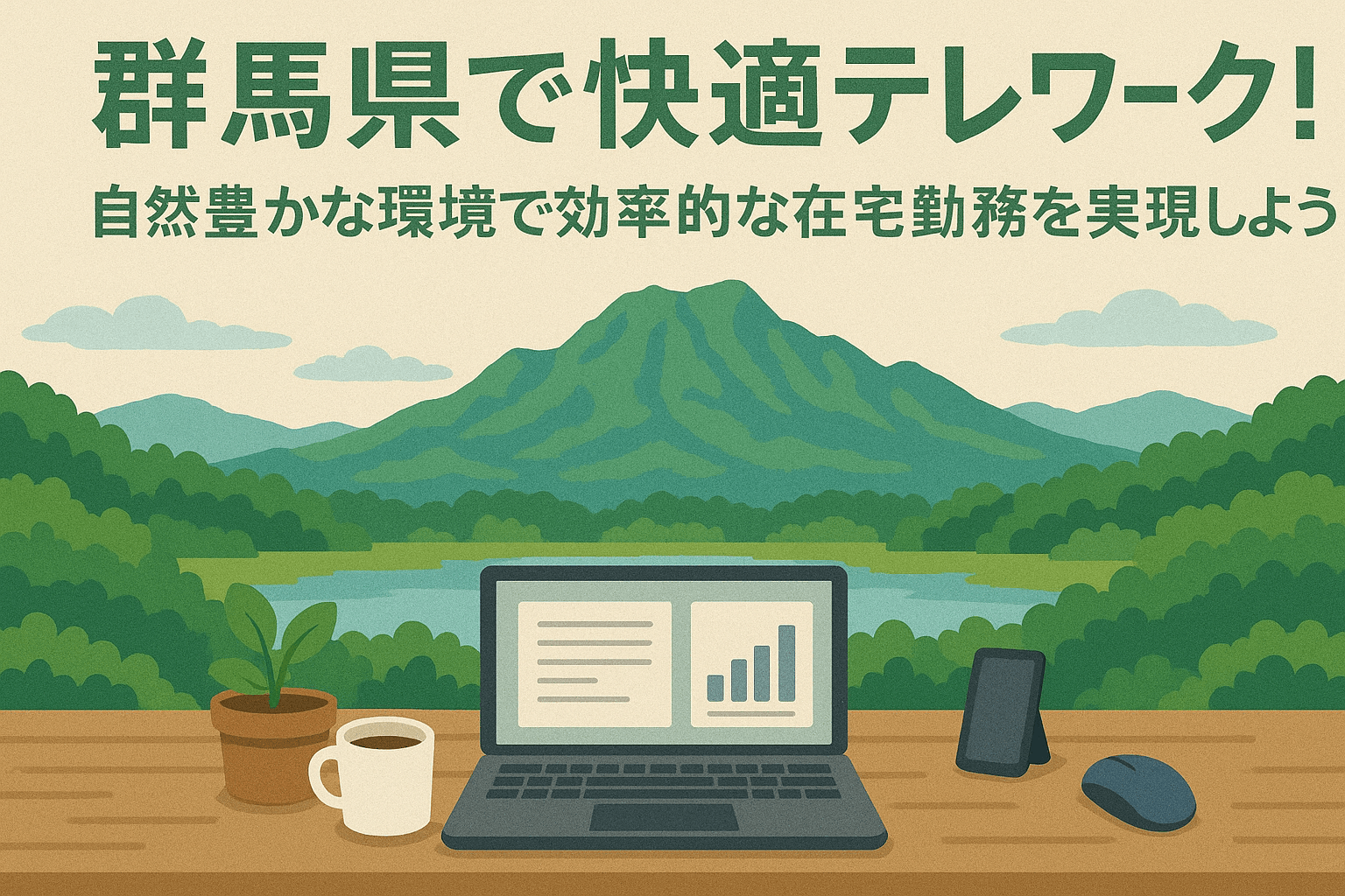 群馬で快適テレワーク